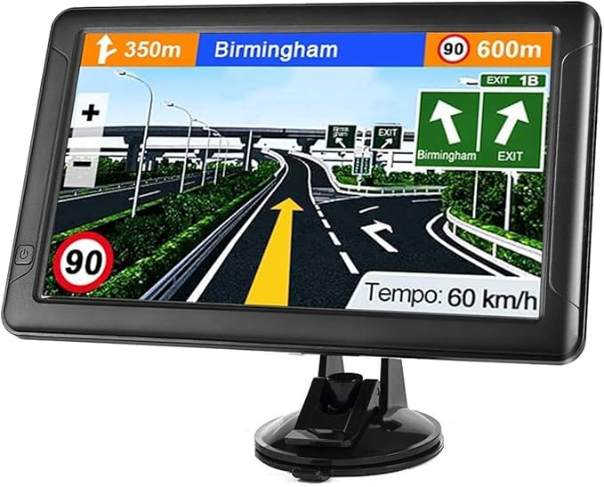 GPS Navigation for Car （9 Inch） Slimline Touch Screen Real Voice Direction ，USA Edition 2025 (Free Lifetime Updates) Turn-...