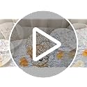 kehail 2 Pcs Gold Elegant Metal Crystal Tea Light Candle Holders with Bling Crystal Pendants, Hollow Design - Wedding Tabl...