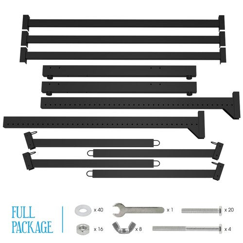 TPHUC Adjustable Kayak Rack, Sup Storage Stand, Weatherproof Canoe Holder, Heavy Duty Paddleboard Bracket, Anti-Rust Surfboard Bracket, Kayak Wall Mount for Outdoor Organizer - 2 Levels