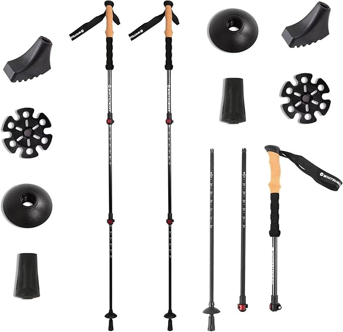 Trekking Hiking Poles Collapsible Aluminum Lightweight