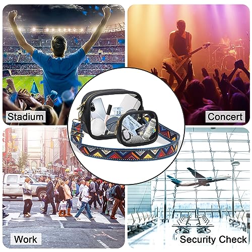 KETIEE Clear Crossbody Bag, Stadium Approved Clear Purse Bag for Concerts Sports Events Festivals