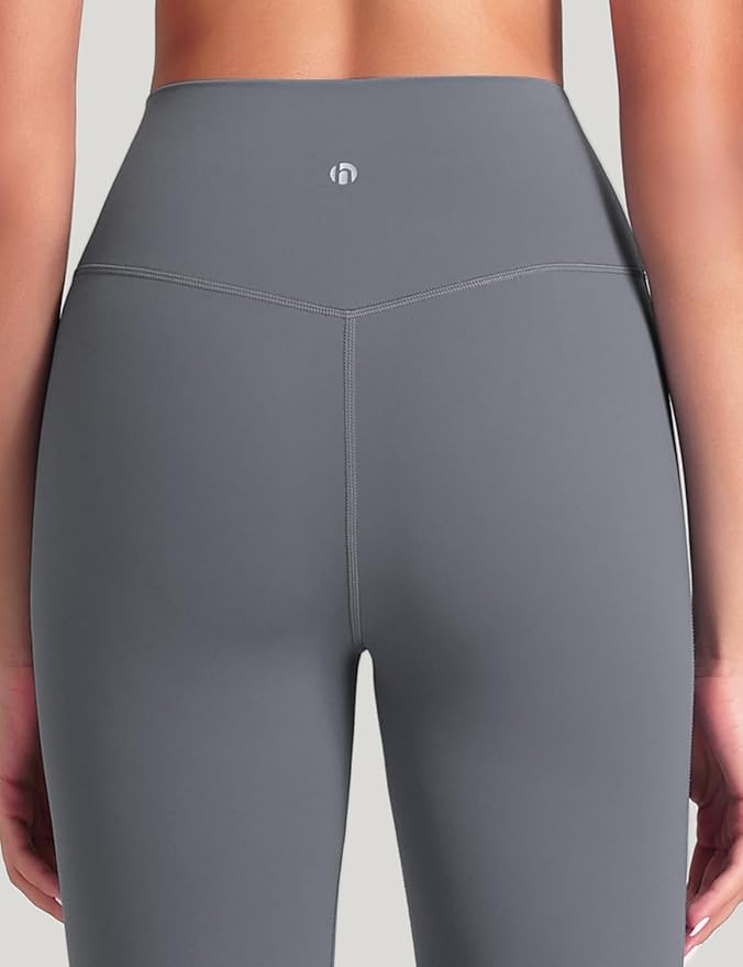HeyNuts Harmony Flare Leggings 29"/30.5"/32.5"/34.5", High Waisted Tummy Control Wide Leg Bootcut Yoga Pants Lounge Soft