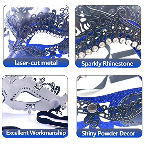 Masquerade Mask for Women/Men, Fancy Party Face Mask Venetian Mask for Prom Ball Halloween Mardi Gras