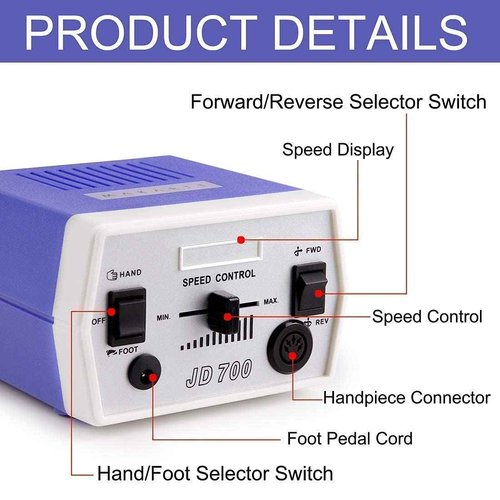Makartt Nail Drill with Nail Bits Bundle, Electric Nail Drill Machine and Carbide Diamond Ceramic Acrylic Nail Drill Bits 7Pcs Remove Acrylic Nail
