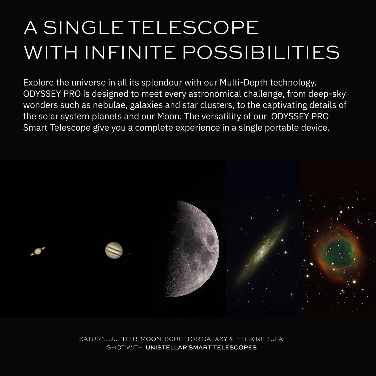 UNISTELLAR Bundle: Odyssey PRO Smart Telescope + Official Backpack (2 Items)