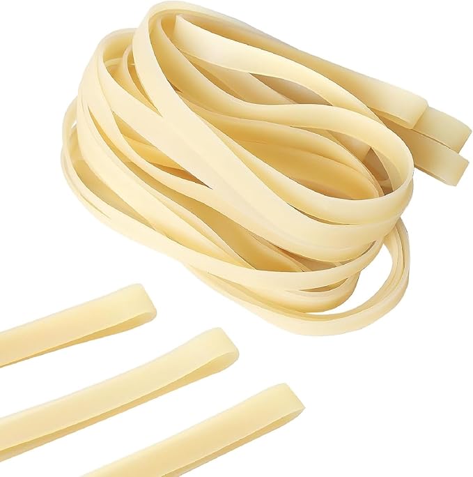 Thick Rubber Bands for 95-96 Gallon Trash Cans(Value 6 Pack,Beige)