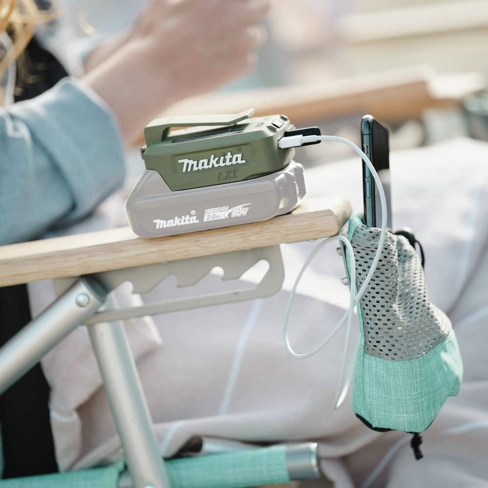 Makita Adadp05 Outdoor Adventure 18V Lxt Cordless Power Source, Power Source Only, Usb, Camo Green