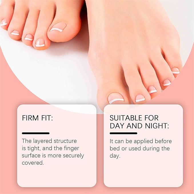 63 PCS Nail Patches, Toenail Treatment Extra Strength 8-Hour Overnight Nail Fast Acting Repair Effortless Hydrogel Nail Care and Repair for Damaged Nails Overnight Renewal for Men and Women