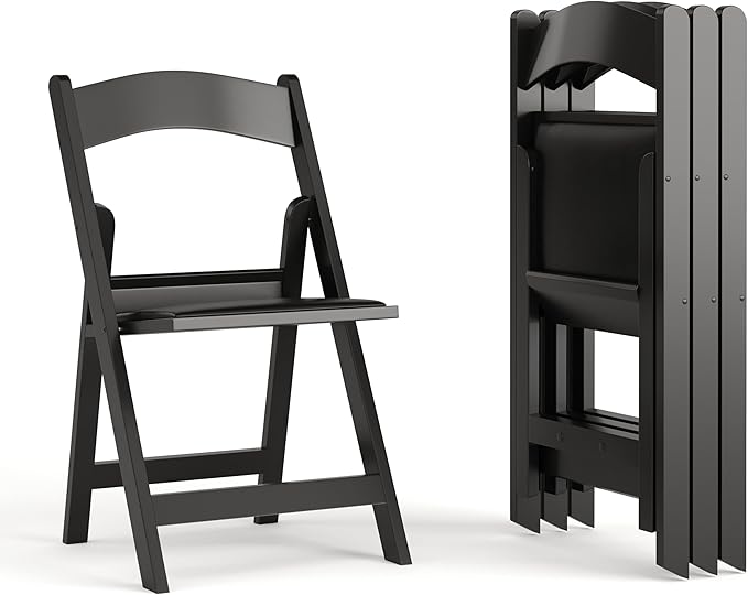 Flash Furniture Hercules Series Folding Chairs for Weddings and Formal Events, Stackable Commercial Event Seats with 1,00...