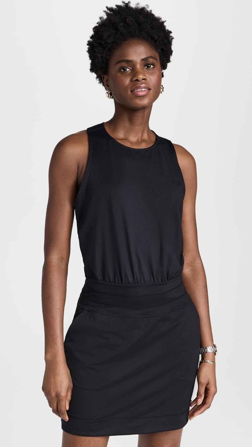 Sweaty Betty Women's Gaia Yoga Dress, Black, Small