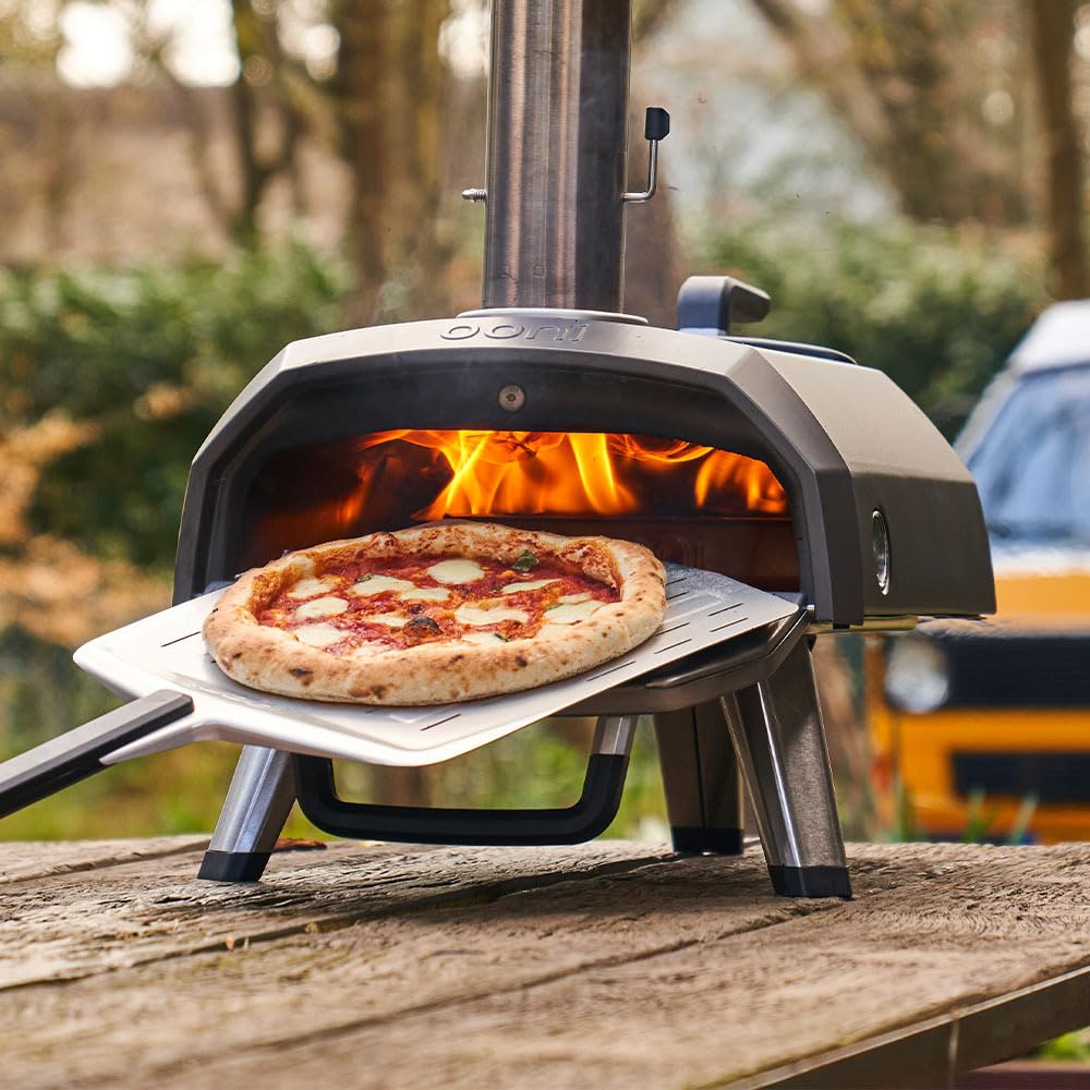 Ooni Karu 2 Multi-Fuel Outdoor Pizza Oven and Medium Outdoor Modular Pizza Oven Table Bundle