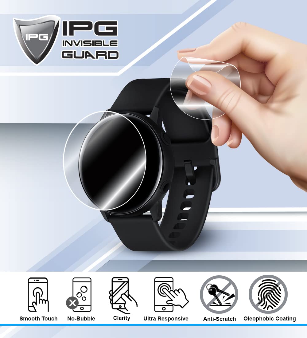 Ipg For Garmin Venu X1 Gps Smartwatch Hydrogel Screen Protector (2 Units) Invisible Hd Clear Film Anti Scratch Guard-Smooth/Self
