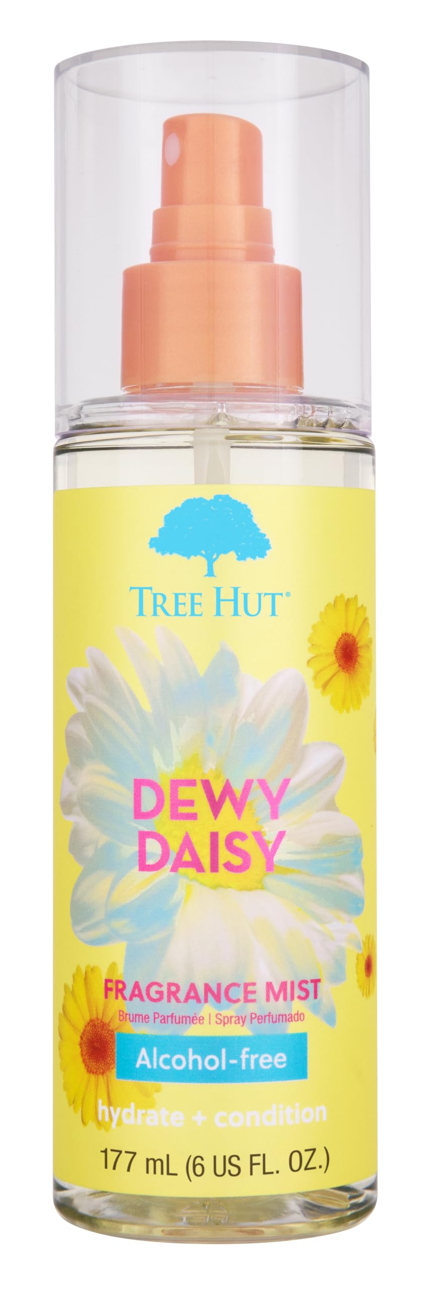 Tree Hut Dewy Daisy Fragrance Mist, Spritz On for a Refreshed Feel or Layer with Your Favorite Scents, Versatile Body Spray, 6 fl oz.