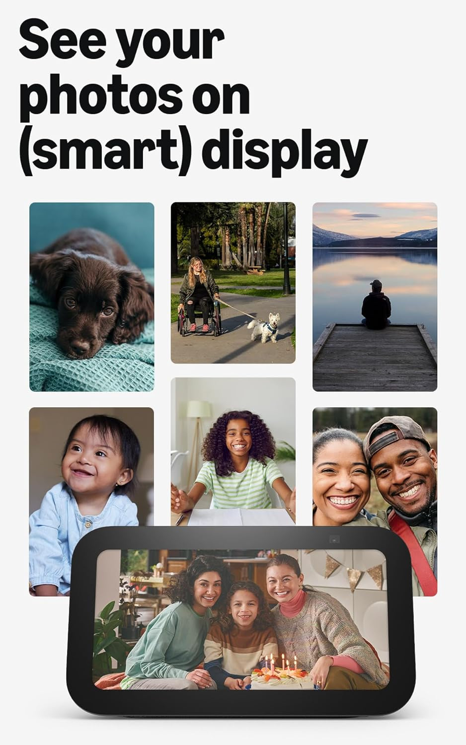 Echo Show 5 (Newest Model), Smart Display with Alexa+ Early Access, 2X the Bass and Clearer Sound, Charcoal