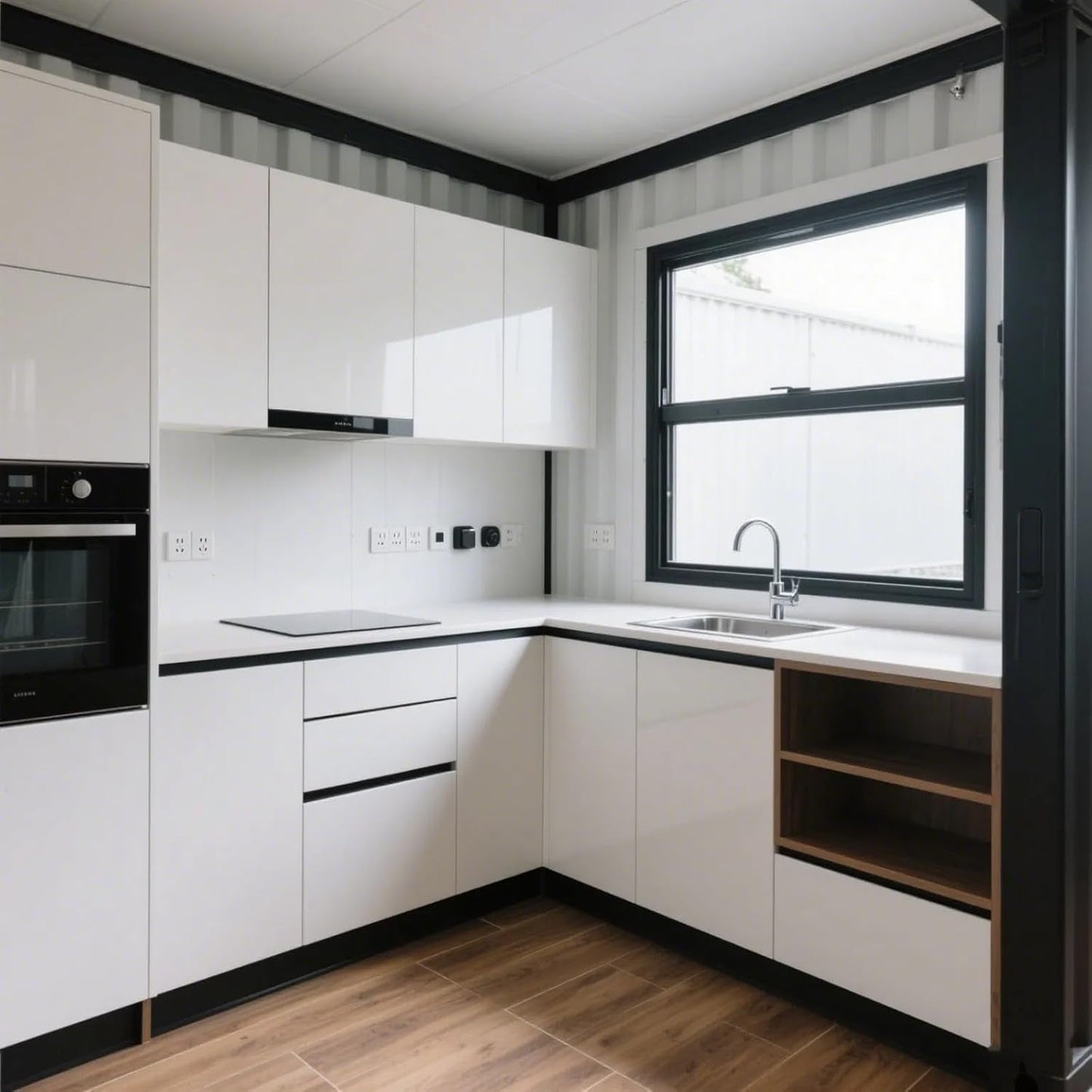 Tiny Home for Sale，20Ft 40FT Prefabricated House for Living Expandable Container House for 2 3 Bedrooms and 1 Fully Equipped Kitchen & Bathroom Modular Portable Design for Off-Grid Living