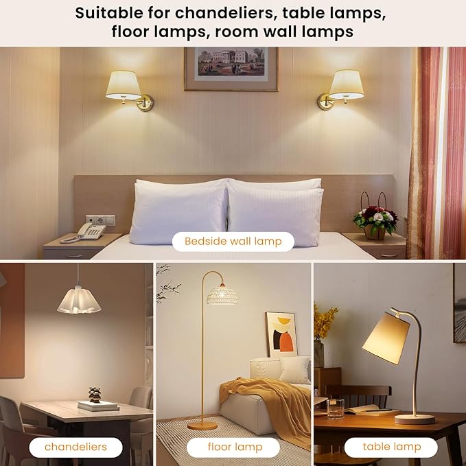 SCOPOW 2Packs E26 Rechargeable Light Bulbs with Remote Control, 5W 350lm Magnetically Battery Operated Light Bulbs 2000mAh, 3 Color Temperature, Timer, Dimmer for Non-Hardwired Lamp