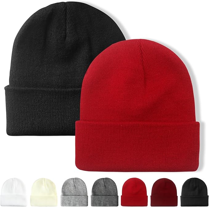 NPQQUAN Unisex Beanie Hats for Men Women Winter Knit Beanies