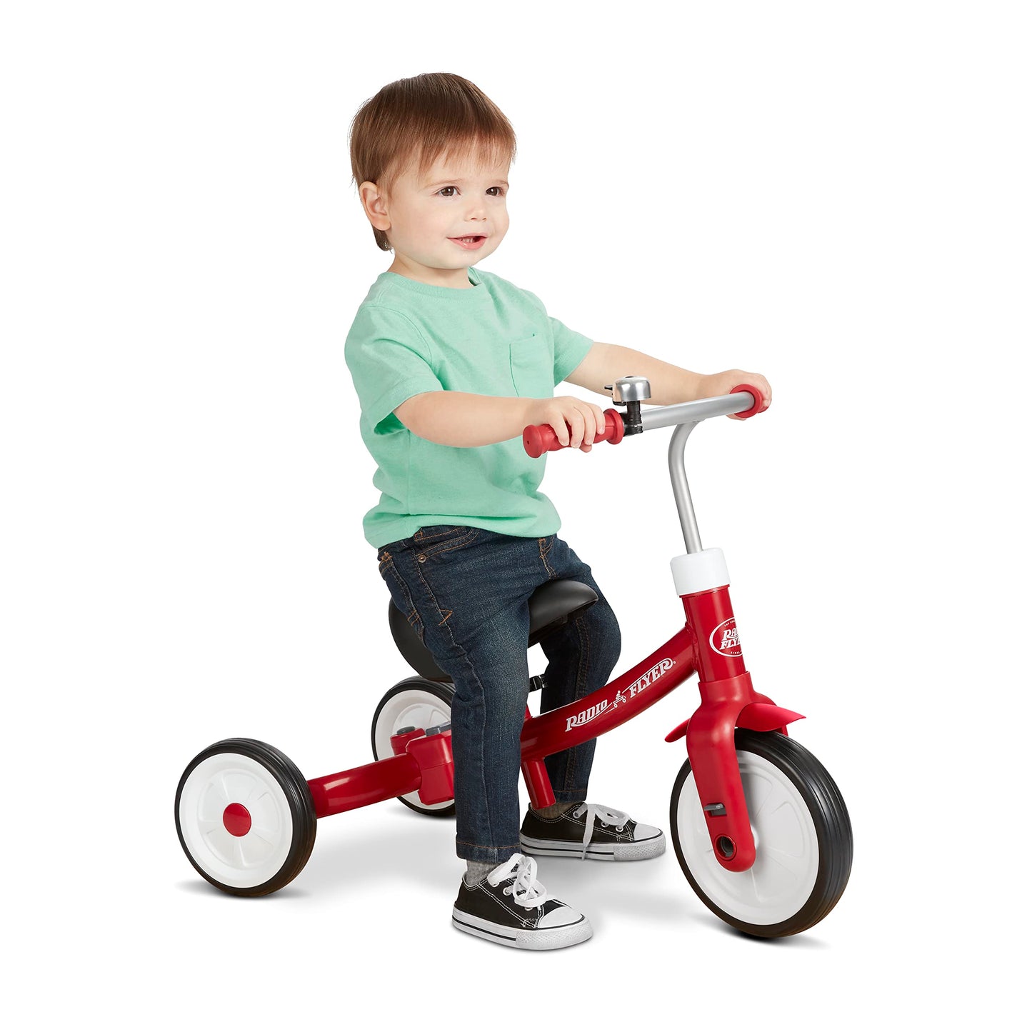 Toddler Bike, Kids Bike, Tricycle Toddler Toys for Ages 2-4, Baby Toy, Radio Flyer Triple Play Trike, for Ages 1-3 Years, Red