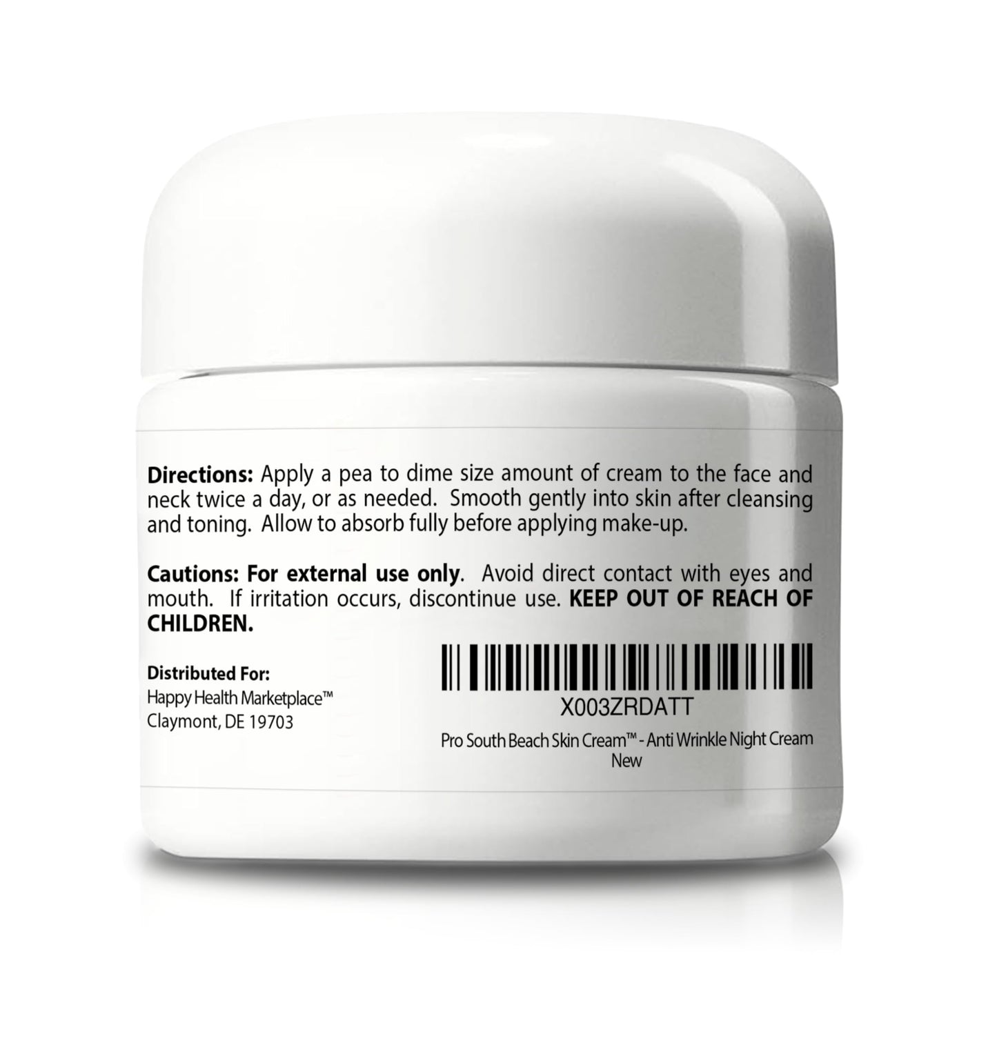 Pro South Beach Skin Cream - 2 Month Supply Anti Wrinkle Cream - Our Best Anti Aging Cream for Women - Anti Wrinkle Cream for Men - Anti Wrinkle Cream for Women - Day & Anti Wrinkle Night Cream