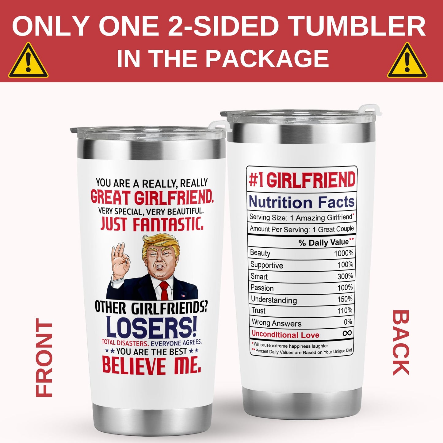 UMACVN Gifts for Girlfriend - Anniversary, Birthday, Christmas Girlfriend Gifts for Women - Romantic Love Couple Gift for Her from Boyfriend - Gift Ideas for Couples - 20 Oz Stainless Steel Tumbler