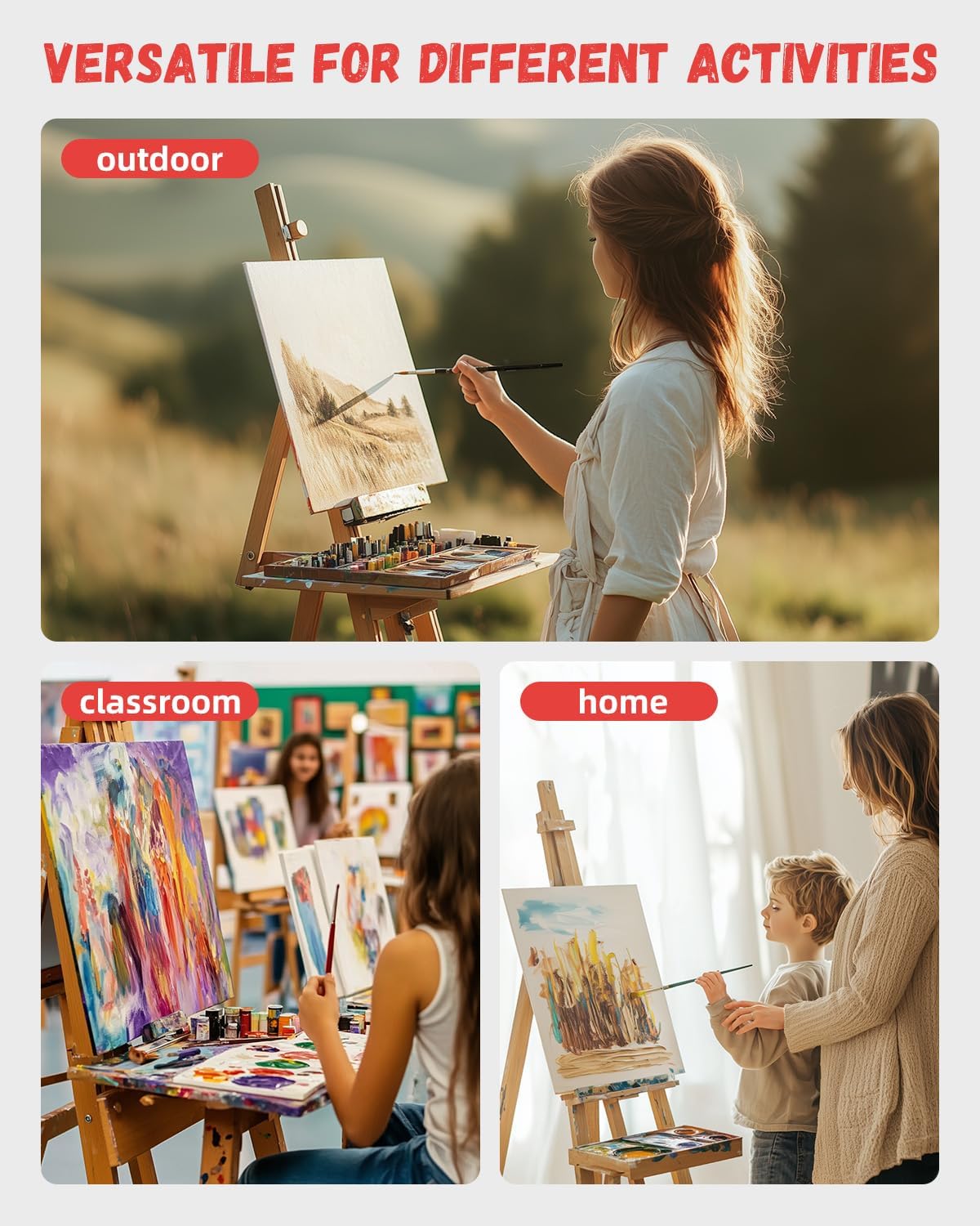 Simetufy 5x7 Inch 96 Pack Small Painting Canvas Boards Mini Blank Canvas Panels, Primed Acid Free for Oil Paint,Watercolor,Acrylic Paint