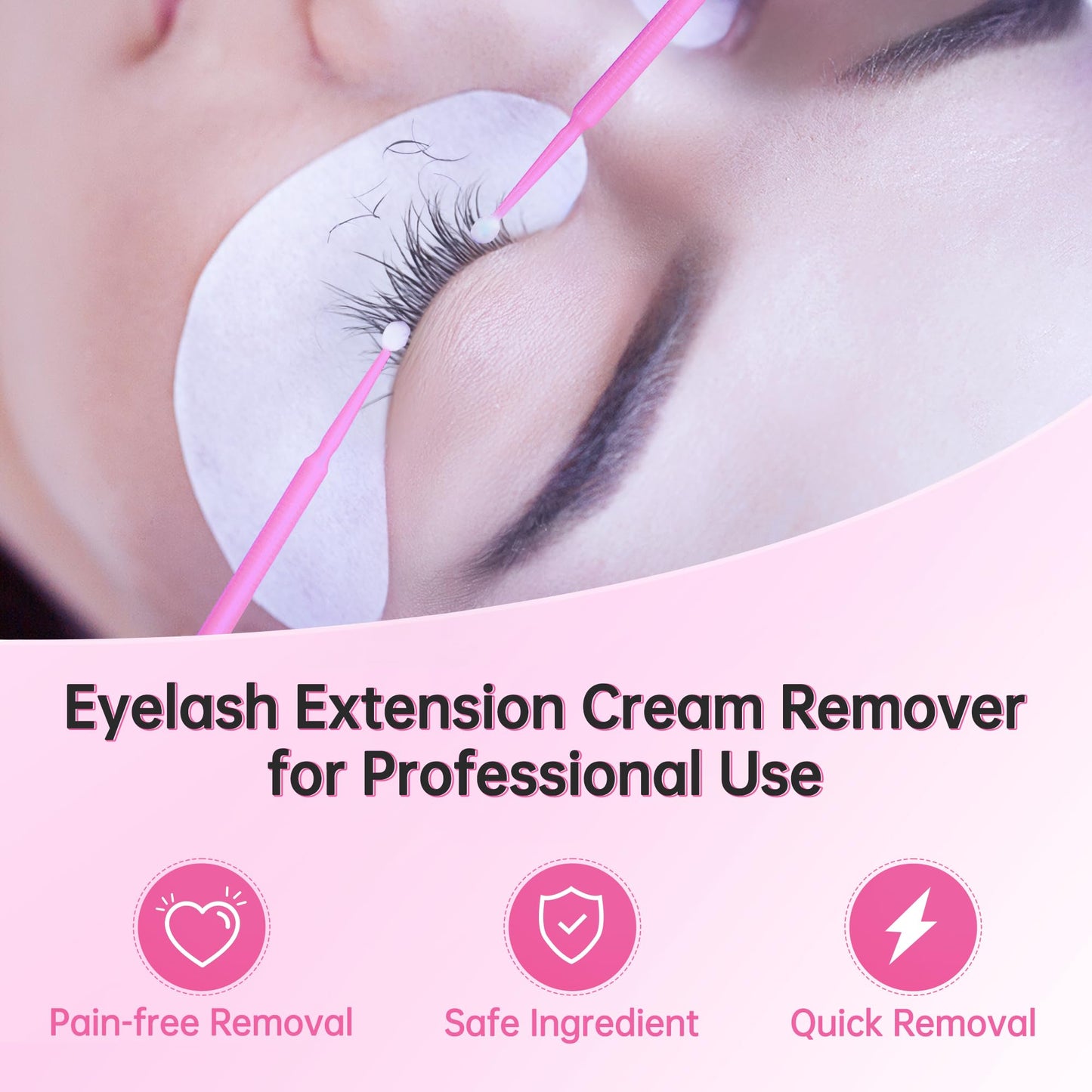 Beauty7 Eyelash Extensions Remover Cream Safe Adhesive Bonder Eyelashes Glue Remover Fast Dissolution Low Irritation Eyelash Ext