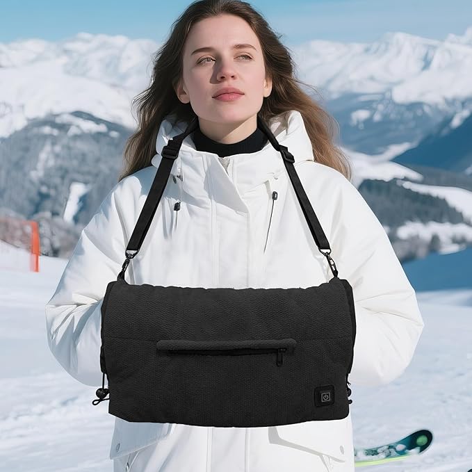 MDSTOP Heated Hand Warmer Pouch, Portable Electric Heated Hand Muff, Heated Gloves for Women, Men, Kids, Hunting,Fishing,Camping,Golf & Xmas Gifts（No-Battery）