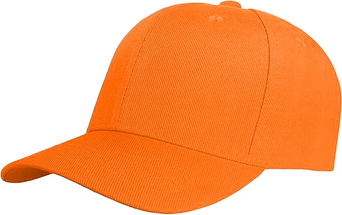 Blaze Orange Hunting Cap – Adjustable High-Visibility Safety Hat for Deer Hunting, Upland Game, and Outdoor Work