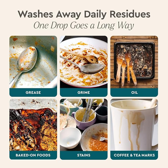 Puracy Natural Dish Soap Clean Can Refill Packs- Plant-Based Dishwashing Soap, Non-Toxic Dish Soap, Natural Liquid Dishwashing Detergent Soap As Seen on TikTok (Organic Lemongrass, 14.4 fl oz, 3 Pack)