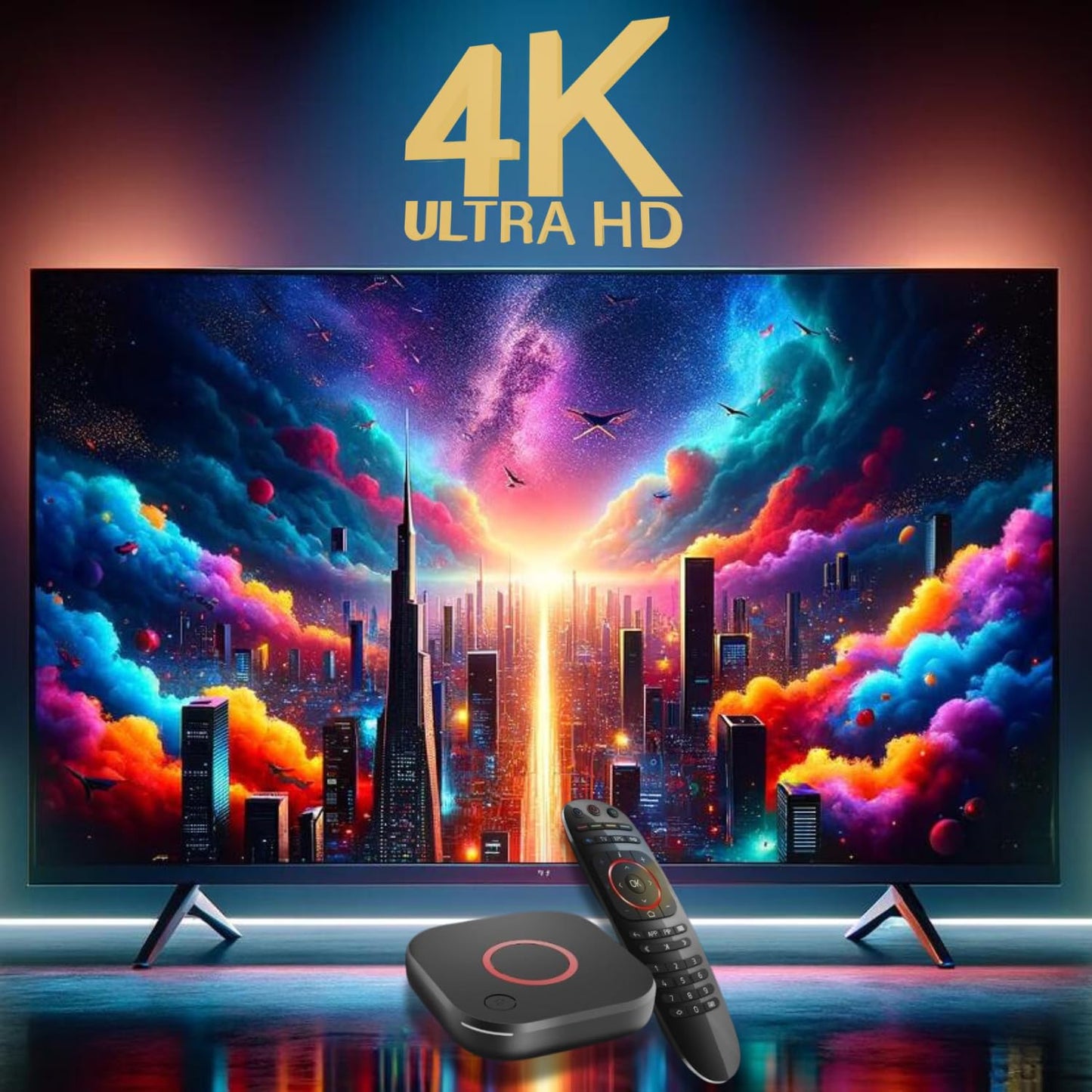 Raxxio Mag544W3 Tv Set-Top Box - 4K Hdr Tv Streaming Device With Amlogic S905Y4 Chipset, 1Gb Ddr4 Ram, 4Gb Flash Memory, Dolby D