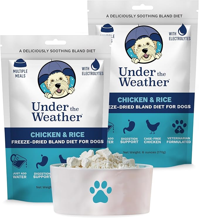 Under the Weather Bland Diet for Dogs | Easy to Digest for Sick Dogs | Always Be Ready | Contains Electrolytes - All Natur...