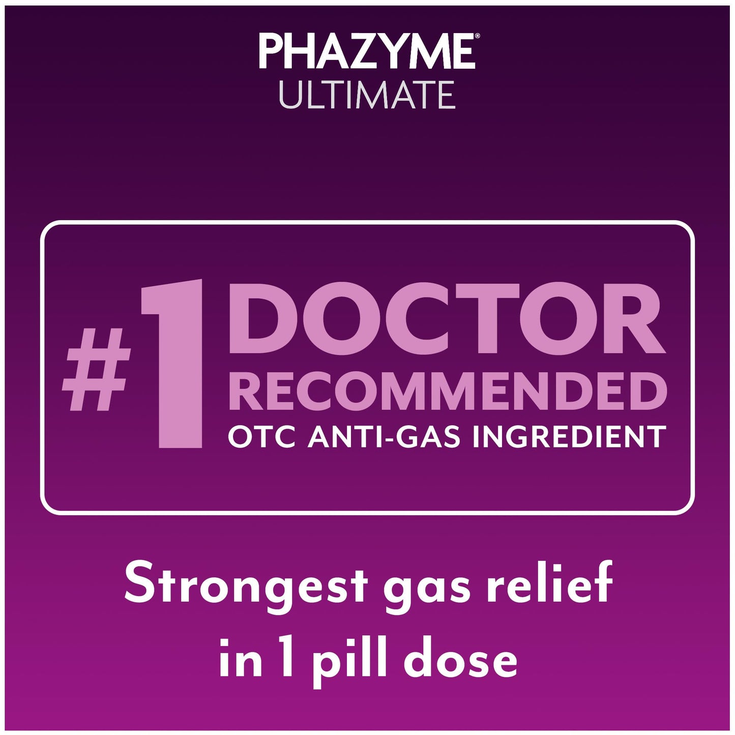 Phazyme Ultimate Strength Anti-Gas 500 mg Simethicone Gas Relief for Adults, Fast Gels Quickly Ease Bloating, Pressure and Discomfort, 20 Count (Pack of 3)