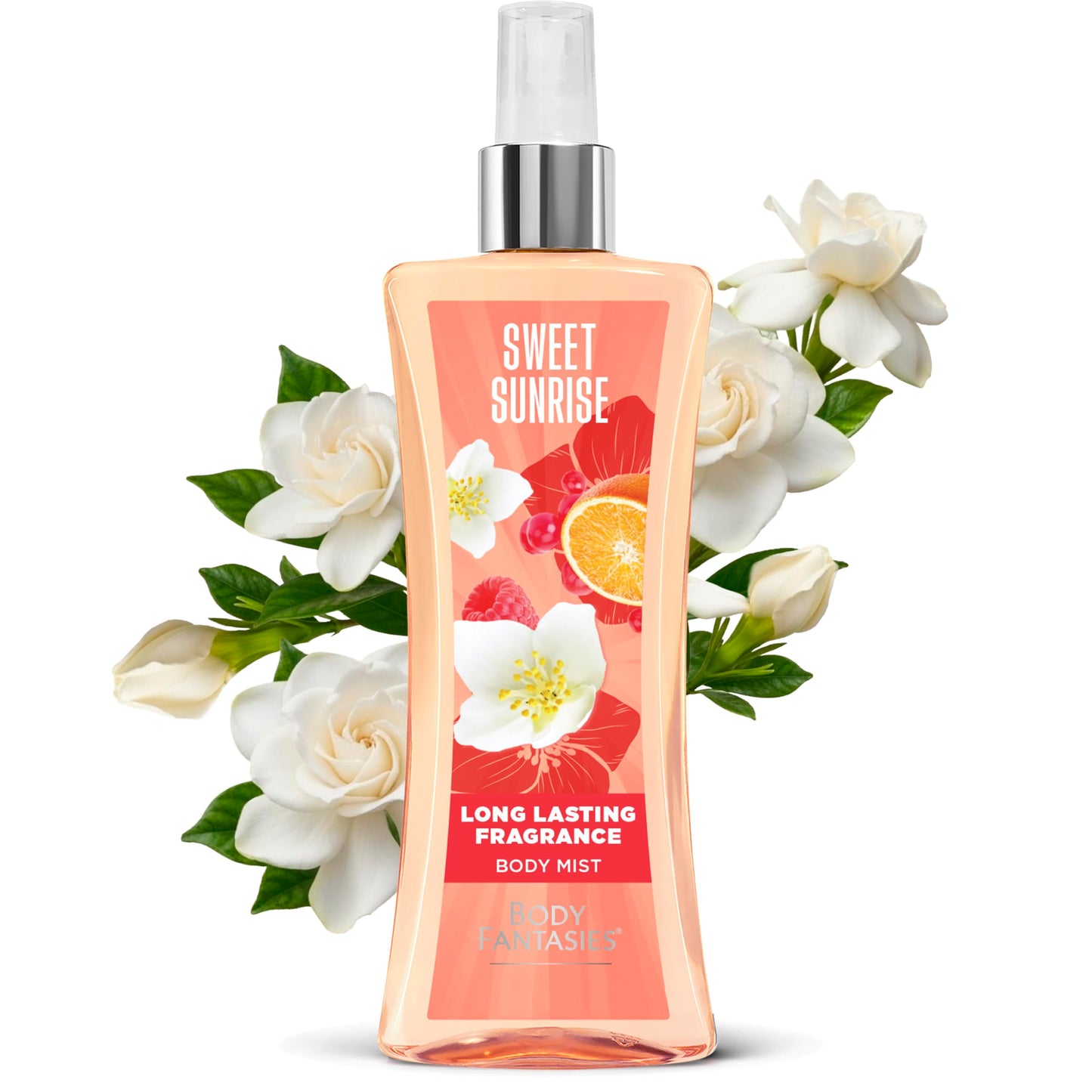 Body Fantasies Signature Fragrance Body Spray, Sweet Sunrise, 8 fl oz (Pack of 2)
