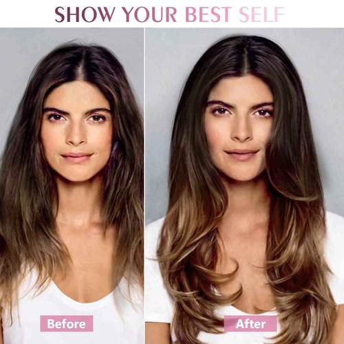 Fimislosion Real Hair Extensions Clip in Human Hair, Seamless Clip in Hair Extensions Real Human Hair, 18 Inch Clip ins extensions for women, Dark Brown to Chestnut Brown and Honey Blonde 120G 7Pcs