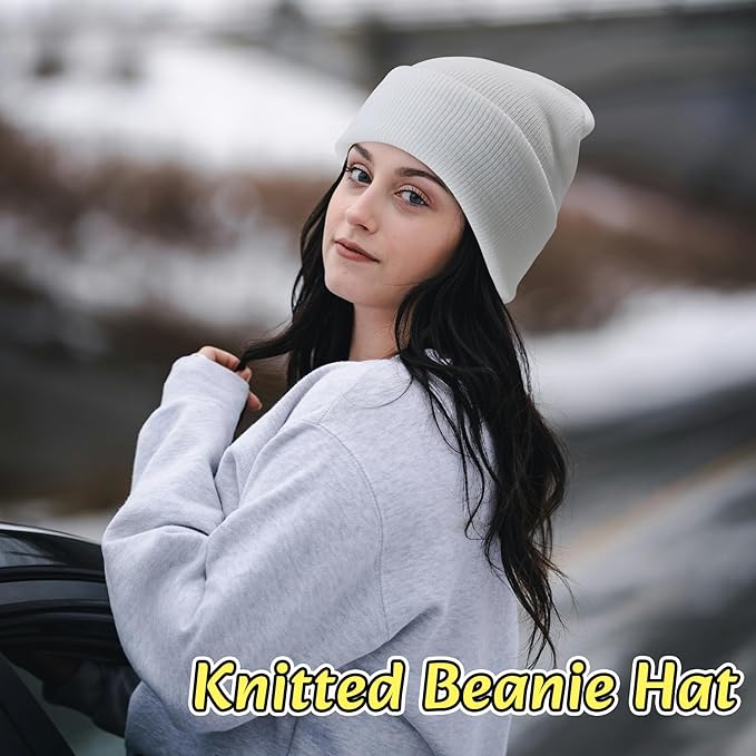 NPQQUAN Unisex Beanie Hats for Men Women Winter Knit Beanies