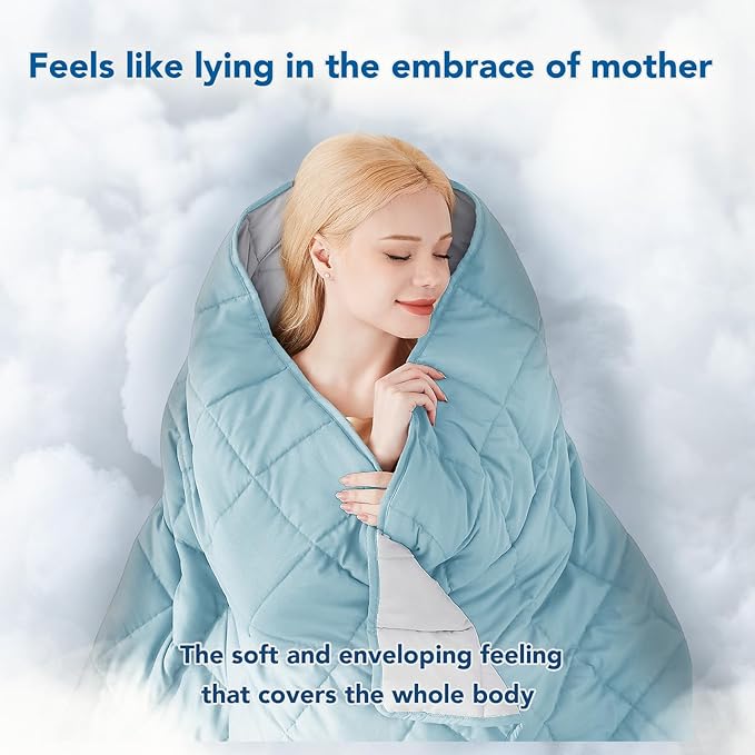 Topcee Weighted Blanket for Adults (15lbs 48"x72"), Minky Dots Heavy Blanket for Woman, Man Sleeping, Soft, Cozy and Cooling Weighted Throw Blankets, Machine Washable, Grey