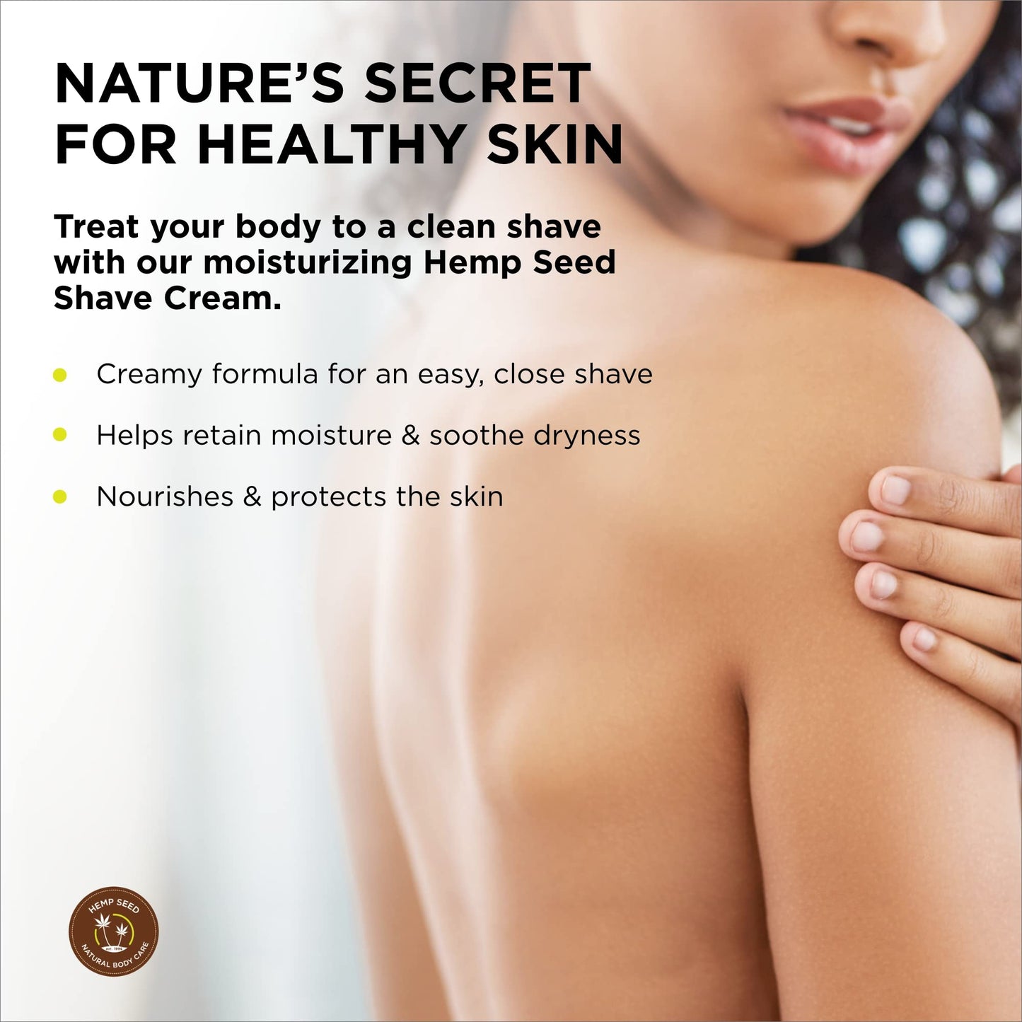 Hemp Seed Shave Cream, Isle of You - 8 oz - Nourishes & Protects Skin - With Hemp Seed Oil, Argan Oil & Vitamin E - Vegan, Cruel