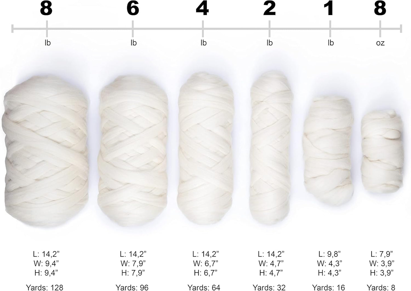 Natural Wool Bulk roving, 4 lb. Best Wool for Spinning, arm Knitting, Felting, Chunky Blankets and Tapestry. Natural Colors, un-Dyed. (Mocha, 4 lb)