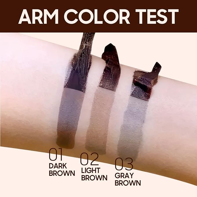 Eyebrow Gel Eyebrow Pencils for Women, Strong-Hold Transfer-proof & Water-Resistant Brow Gel Creates Voluminous-Looking Brows, Vegan & Cruelty-free (Dark Brown)