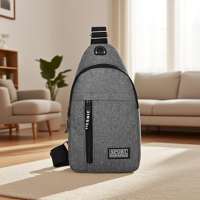 Classic Crossbody Sling Bag for Men Small Mens Sling Backpack for Traveling Hiking Outdoors Daypacks