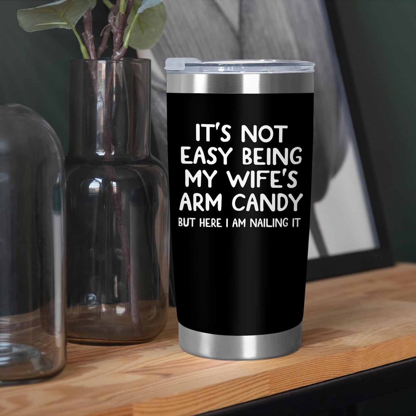 ARVEXO Gifts For Husband from Wife - 20 oz Stainless Steel Insulated Coffee Tumbler with Lid - Anniversary Wedding Gifts for Him Husband from Wife, Birthday Presents for Men