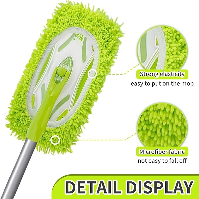 8 Pack Reusable Microfiber Mop Pads,Compatible with Swiffer Sweeper Mop, Replacement Dry Sweeping Cloths & Wet Mopping Cloths Sweeping for Surface/Hardwood Floor Cleaning