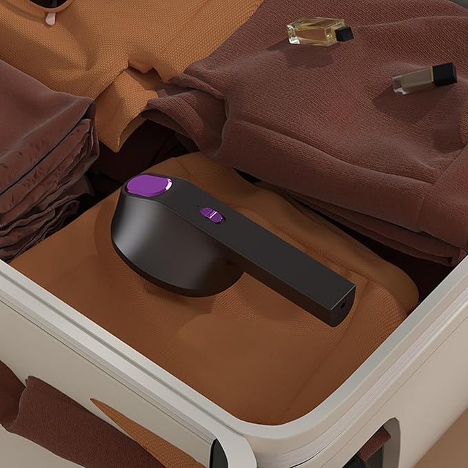 Travel Steamer Device, Compact Iron Machine, 8.46x3.31x2.48 Inches Dress Steamer for Cotton, Portable Clothing Tool with Fast Heat, Garment Care Accessory for Home Trip Shirt Linen Wool Fabrics