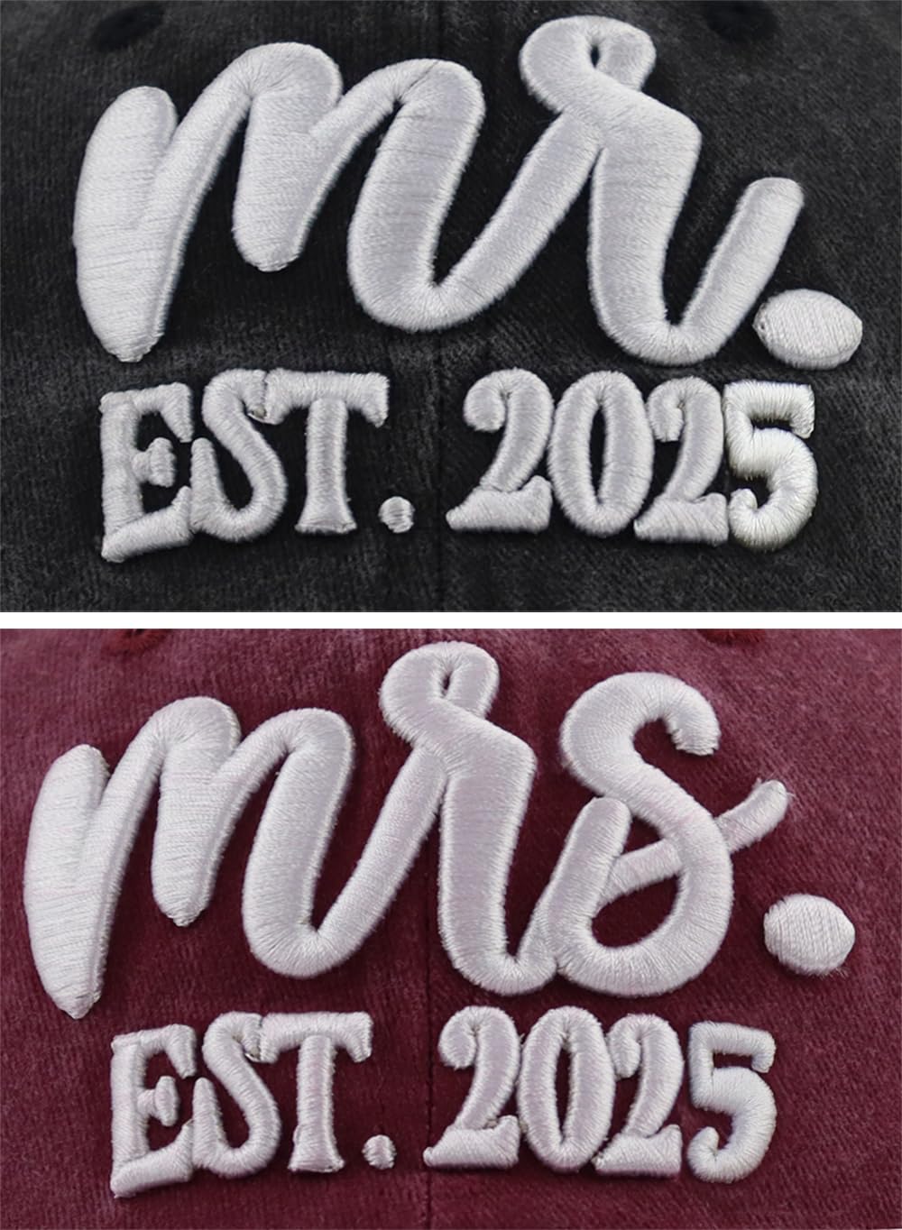 Mrs & Mrs Gifts 2025, Bride & Groom Hat, Wedding Couple Honeymoon Gifts, Matching Baseball Cap for Newlyweds