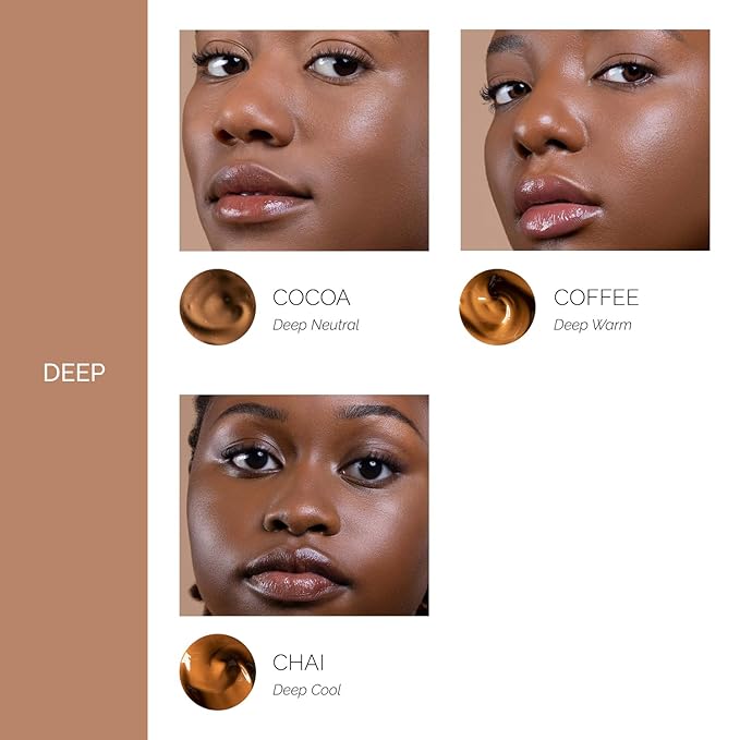 OFIR Skin Satin Medium Coverage Foundation | Buildable, Non-Creasing Finish | Vegan, Cruelty-Free, Paraben-Free Makeup | Blue Light Protection | 1 FL OZ (Clove - Very Deep Cool)
