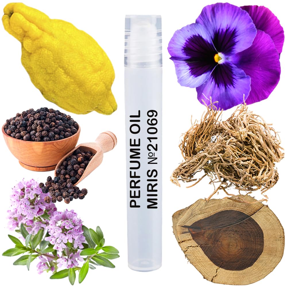 MIRIS No. 21069, Inspired by The Beat, Long-Lasting Perfume Oil for Men Roll-On, Rollerball 0.34 Fl Oz / 10 ml