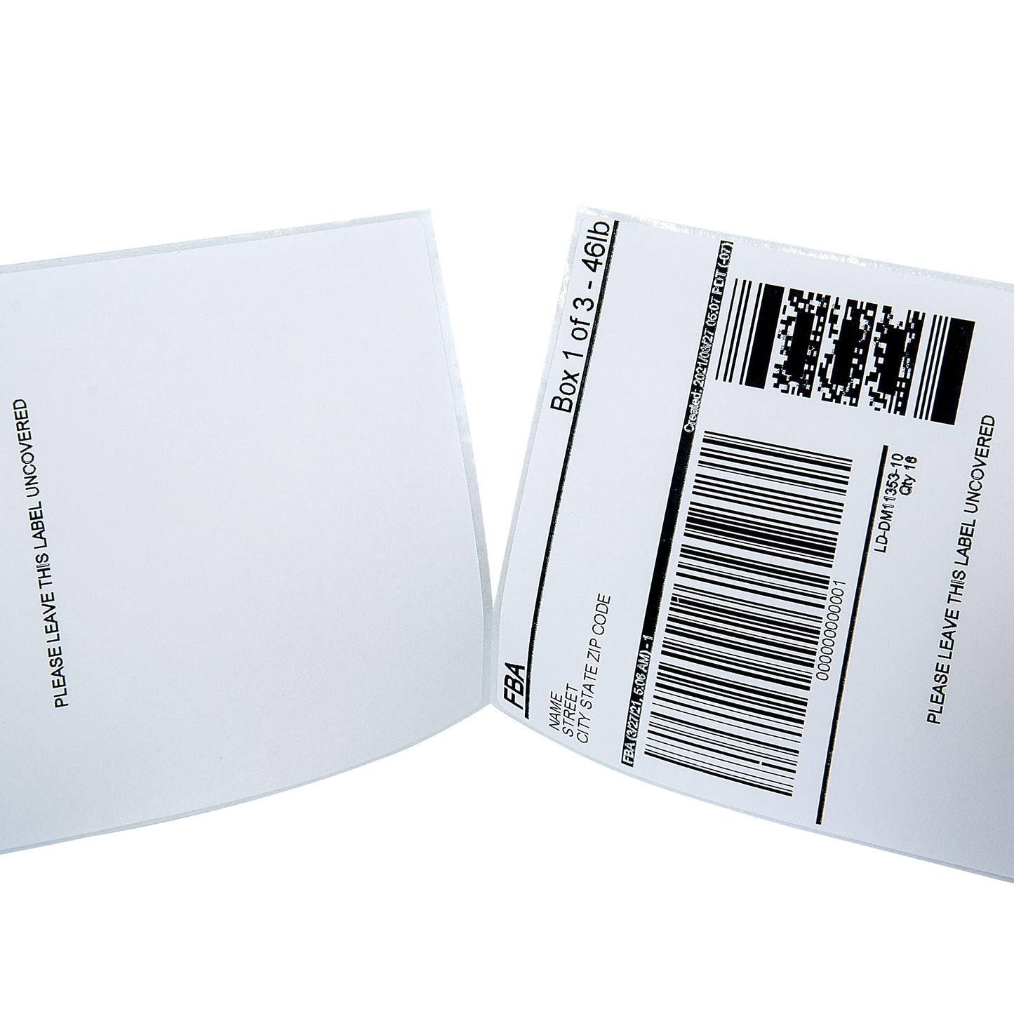 L LIKED 6000 4x6 Thermal Shipping Labels Fanfold, Direct Thermal Printer Labels Compatible with Zebra Rollo - Perforated Strong Adhesive
