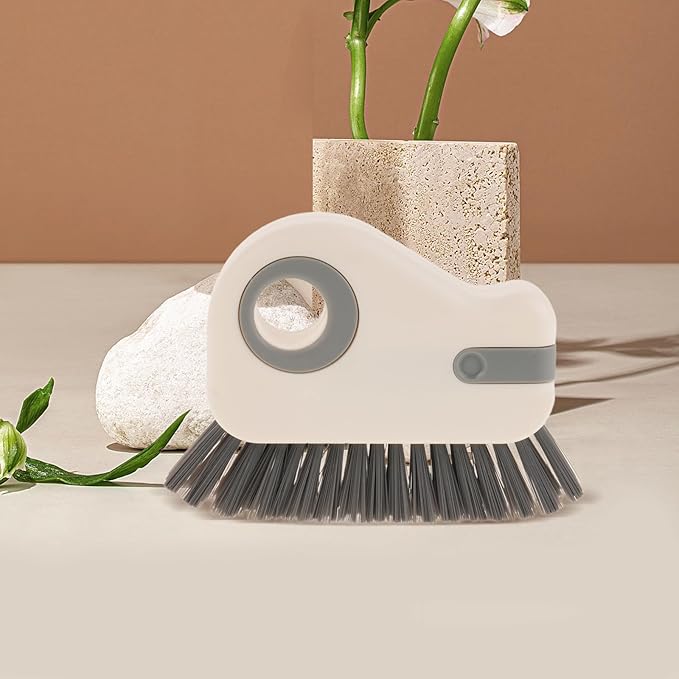 Generic 2PCS Window Groove Cleaning Brush - Sliding Door Track Cleaner Grout Cleaner Tool - Grip Brush Hard Bristle for Crevice Window Sill Sink