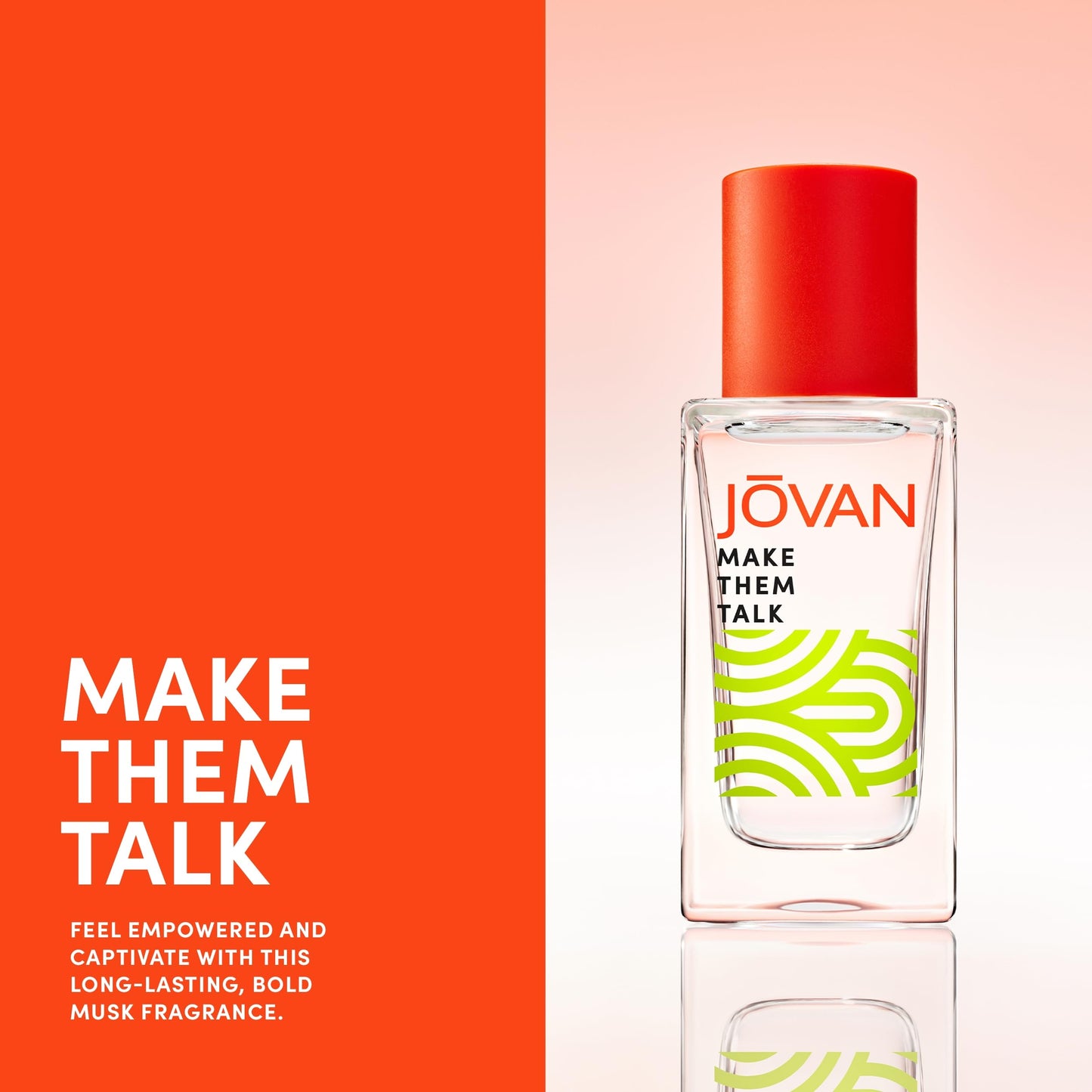 Jovan Make Them Talk Eau de Parfum 1.7 fl oz (Pack of 1), Notes of Osmanthus, Musk, and Lemon, Unisex Fragrance, Long Lasting, Everyday Fragrance, Travel Size