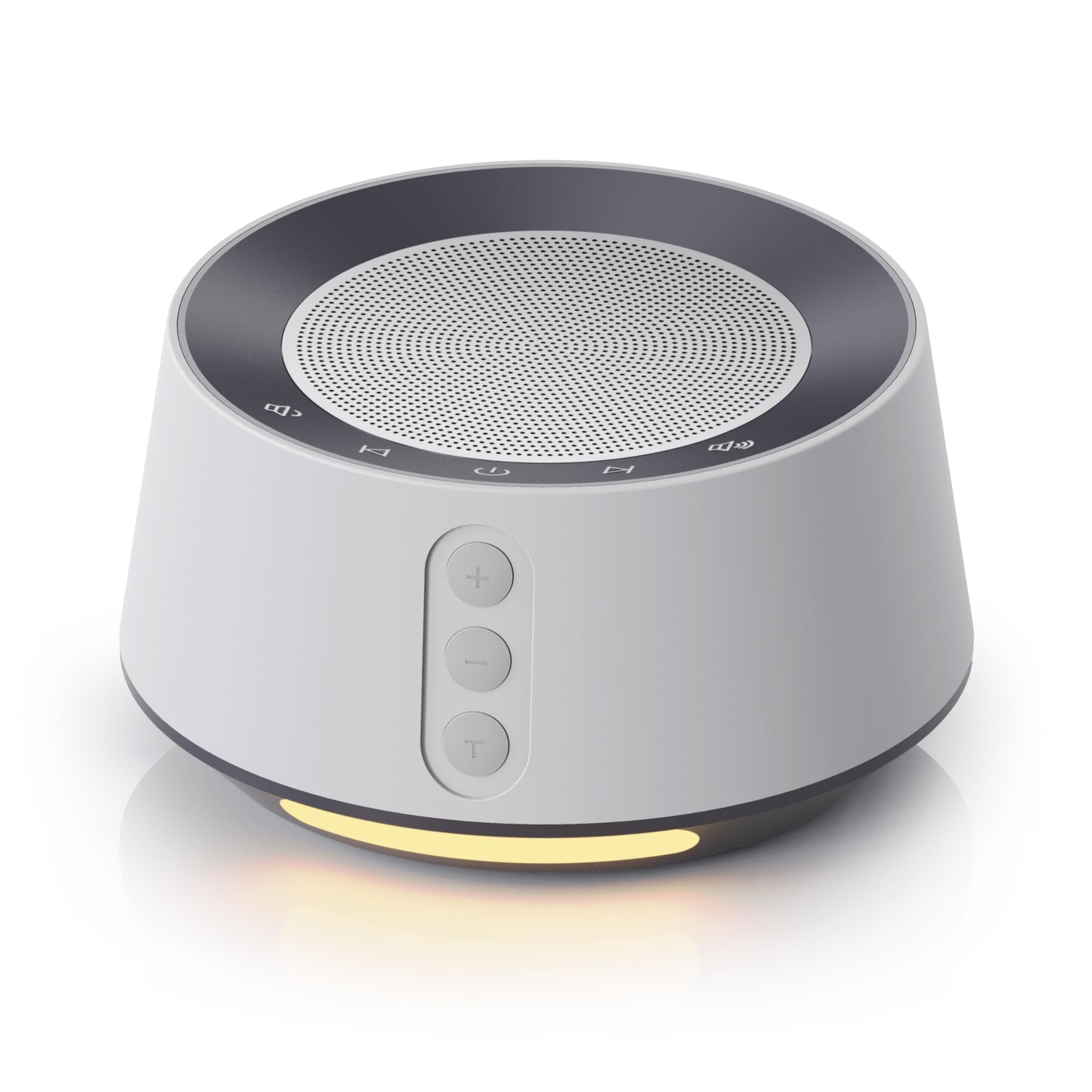 BGOVERSS White Noise Sound Machine with 20 Soothing Sounds, 10 Colors Night Light Sleep Machines Home Office Travel, 5 Timers and Memory Feature Sound Machine for Nursery Baby Kids Adults (Grey)